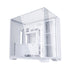 GUNMANSA LIAN LI O11Vision Compact White / Steel / Tempered Glass ATX Mid Tower Computer Case, Back Connect Support - O11VPW