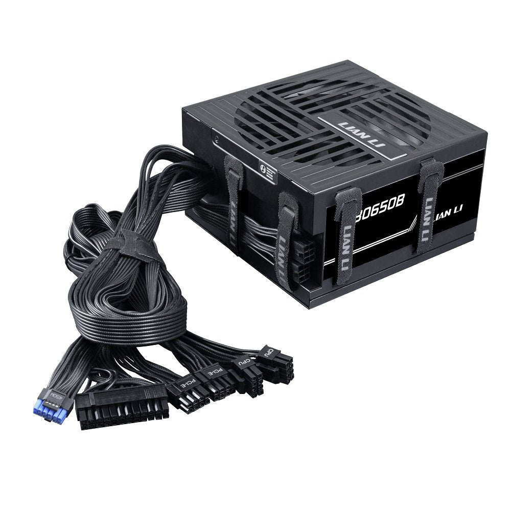 GUNMANSA Lian Li RB650 80 Plus Bronze Non Modular - Low-Noise ATX 650 Watt Power Supply w/ 12+4Pin Connector - ATX 3.1 & PCIe 5.1 Compliant - Cable Management - 135mm Larger Fan - Active PFC - Black (RB0650B)