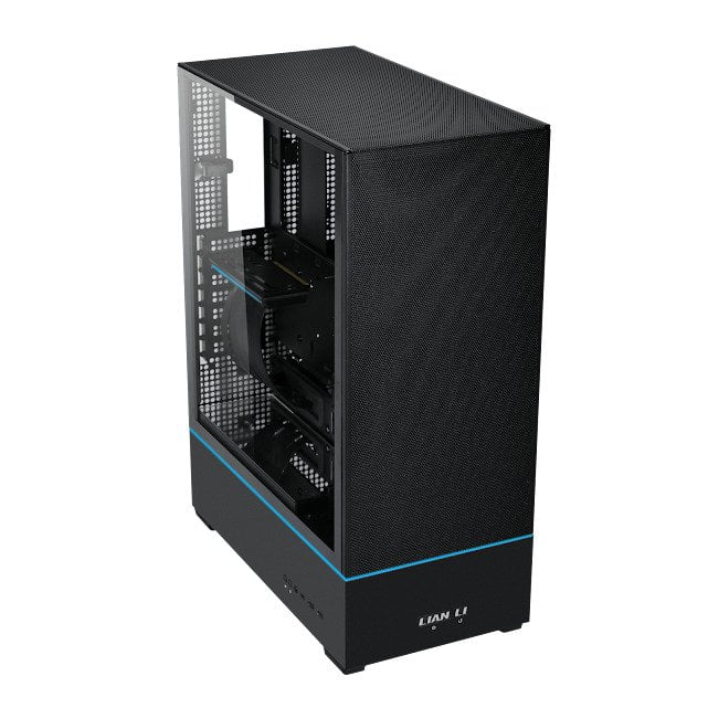 GUNMANSA Lian Li SUP01X.US SUP 01-45L Stand-Up platform case-Independent chamber direct cooling design-510mm PCIe 4.0 riser cable-Pre-installed 3x 120mm fans-Dual ARGB strips-Supports 360mm/280mm AIO (Black)