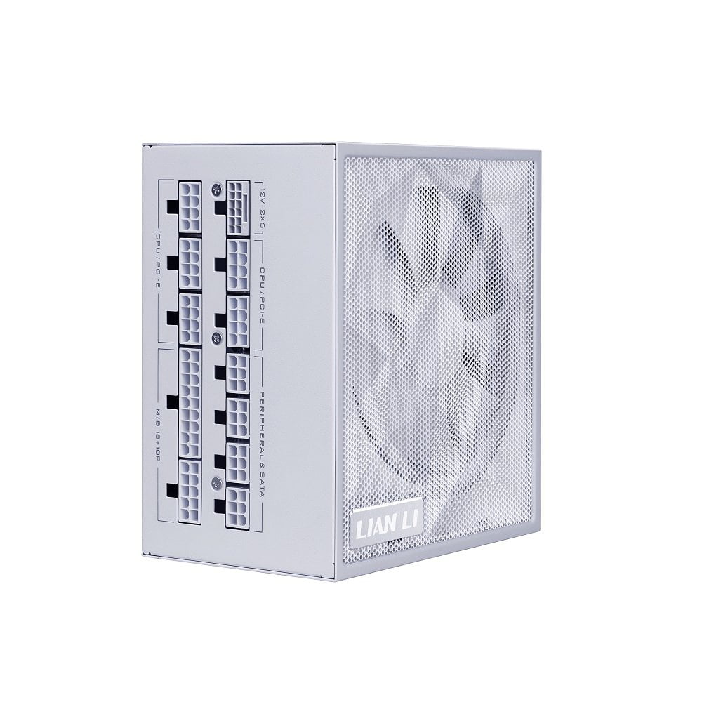 GUNMANSA Lian Li SX 1000W Full Modular ATX Form Factor Power Supply with 12V-2x6 Cable - ATX 3.1 & PCIE 5.1 Compliant, Cybenetics Platinum Efficiency - 100 Percent Japanese 105C Capacitors - White (SX1000P.W)