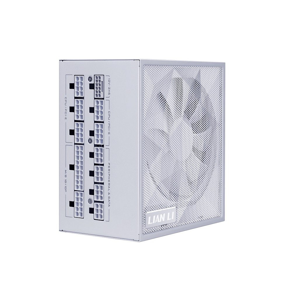 GUNMANSA Lian Li SX 1200W Full Modular ATX Form Factor Power Supply with 12V-2x6 Cable - ATX 3.1 & PCIE 5.1 Compliant, Cybenetics Platinum Efficiency - 100 Percent Japanese 105C Capacitors - White (SX1200P.W)