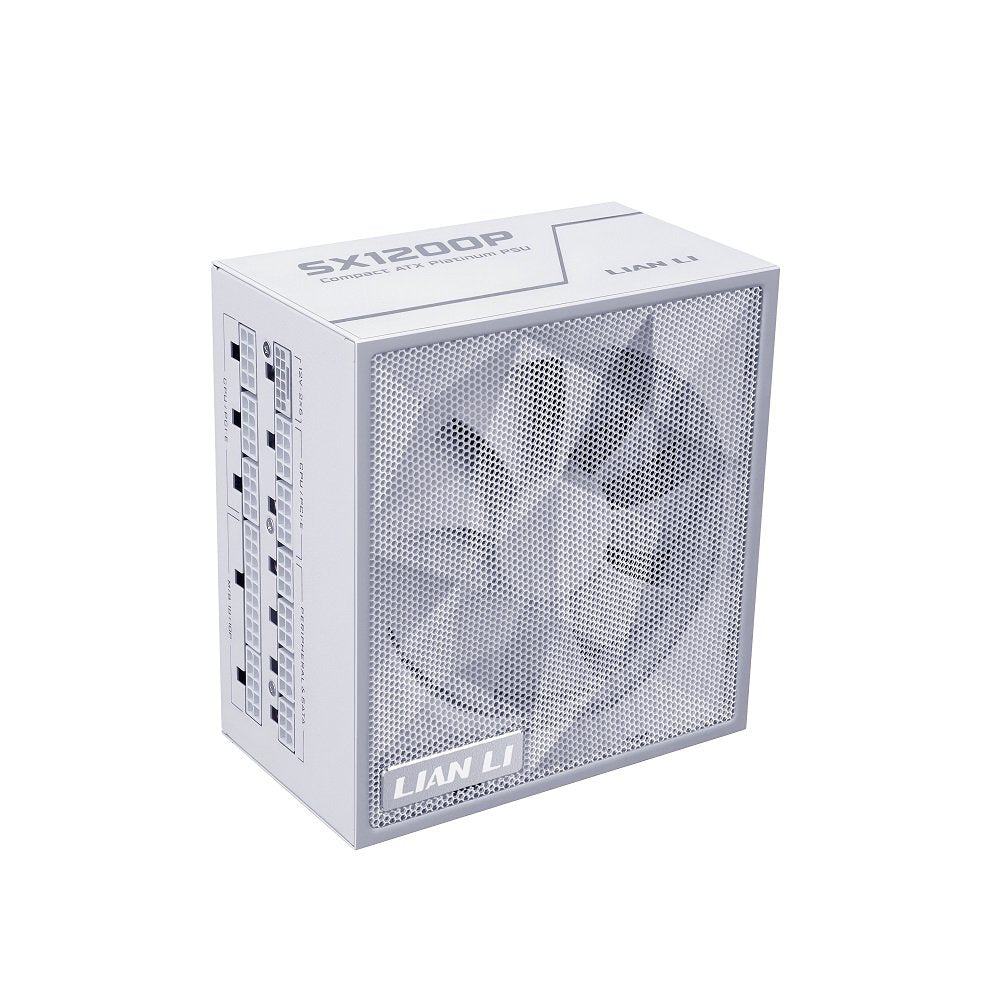 GUNMANSA Lian Li SX 1200W Full Modular ATX Form Factor Power Supply with 12V-2x6 Cable - ATX 3.1 & PCIE 5.1 Compliant, Cybenetics Platinum Efficiency - 100 Percent Japanese 105C Capacitors - White (SX1200P.W)