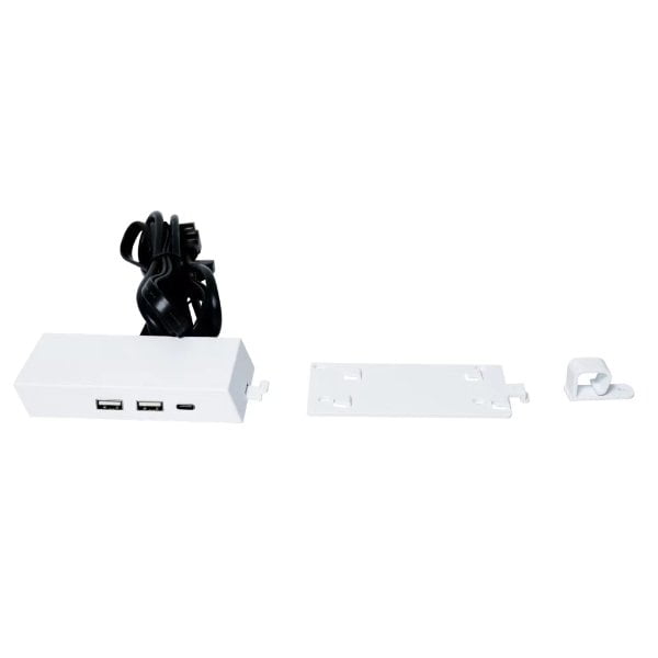 GUNMANSA Lian Li - System cabinet I/O interface kit - USB 3.1 Type-C and 2 x USB 3.0 Type-A - under cabinet mountable - white - 2.6 ft - for Lian Li O11 Dynamic Evo