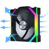 GUNMANSA Lian Li UNI Fan SL-LCD Wireless 120 (Reverse Blade) ARGB Fan, 1.6 inch LCD Display, WITHOUT Wireless Connector, Daisy-Chain Design, Customizable Lighting Effects, 400x400 Res.-Black (12RSLLCD1W1B)
