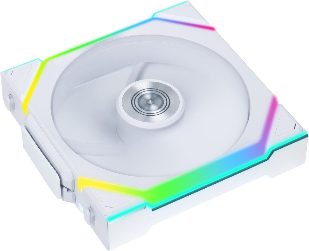 GUNMANSA Lian Li UNI Fan SL-Wireless 120 - Single Pack (Reverse Blade) Performance-Oriented ARGB Fan WITHOUT Wireless Connector, Daisy-Chain Design, Customizable Lighting Effects, Low-Noise - White (12RSL1W1W)