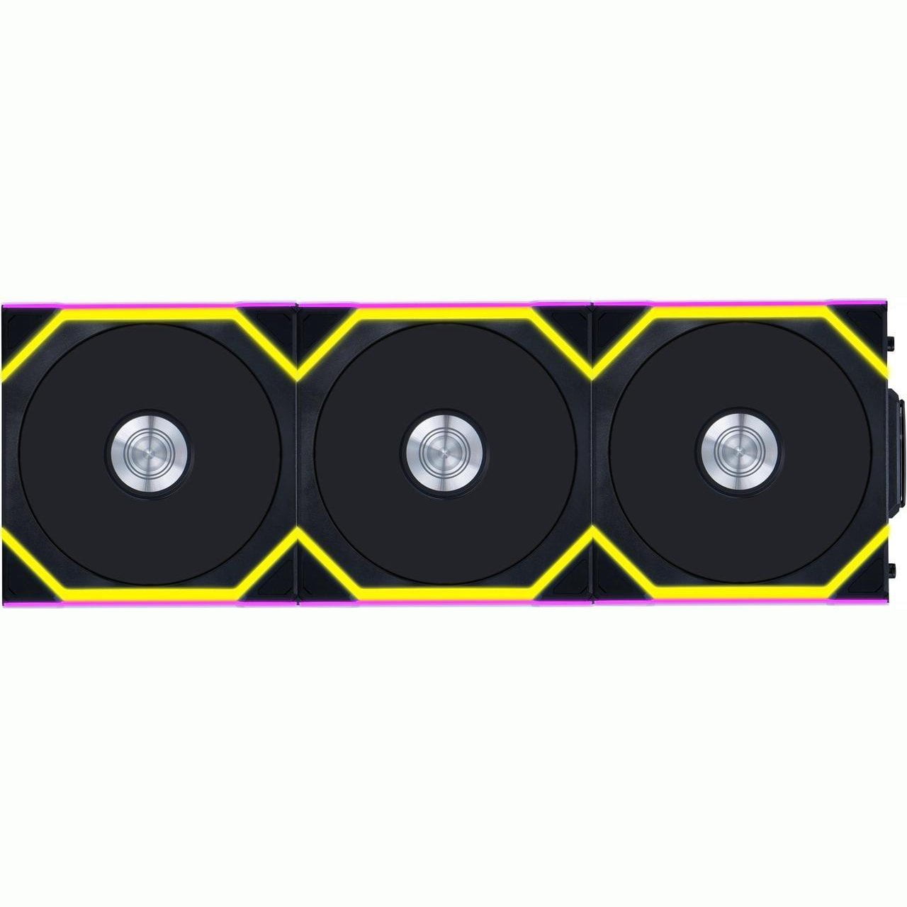 GUNMANSA Lian Li UNI Fan SL-Wireless 120 - Triple Pack - Performance-Oriented ARGB Fan with Wireless Connector, Daisy-Chain Design, Customizable Lighting Effects, Low-Noise - Black (12SL1W3B)