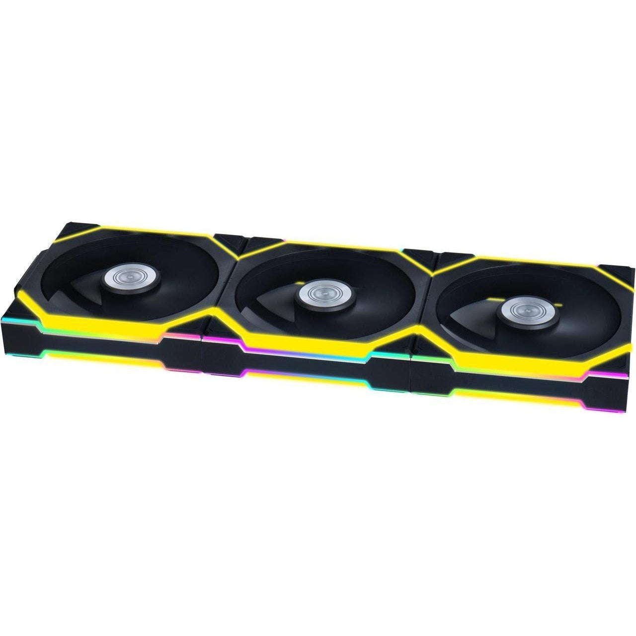 GUNMANSA Lian Li UNI Fan SL-Wireless 120 - Triple Pack - Performance-Oriented ARGB Fan with Wireless Connector, Daisy-Chain Design, Customizable Lighting Effects, Low-Noise - Black (12SL1W3B)