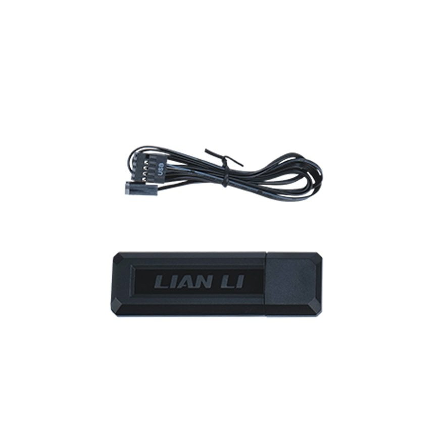GUNMANSA Lian Li UNI Fan SL Wireless & Strimer RF-T-B.01 Wireless Controller with PWM SATA Cable - Black