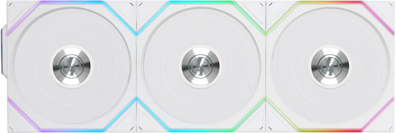 GUNMANSA Lian Li UNI Fan TL 120 Wireless - Triple Pack (Reverse Blade) - 2.4 GHz Wireless Controller Included - Infinity Mirror Design - Controller required - White (12RTL1W3W)