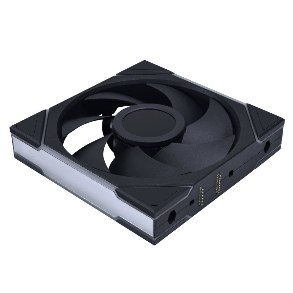 GUNMANSA Lian Li UNI Fan TL - LCD Wireless 140 - Single Pack - 2.4 GHz Wireless Signal for RGB & Fan Control - Infinity Mirror Design - LCD Display - Controller NOT Included & Required - Black (14TLLCD1W1B)