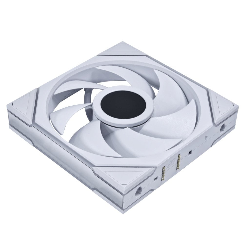 GUNMANSA Lian Li UNI Fan TL - LCD Wireless 140 - Single Pack - 2.4 GHz Wireless Signal for RGB & Fan Control - Infinity Mirror Design - LCD Display - Controller NOT Included & Required - White (14TLLCD1W1W)
