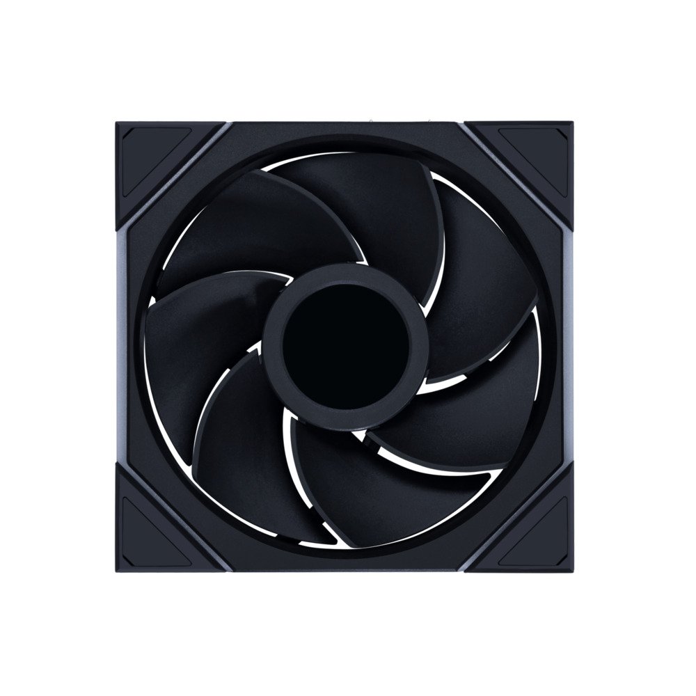 GUNMANSA Lian Li UNI Fan TL - LCD Wireless 140 - Single Pack (Reverse Blade) - 2.4 GHz Wireless Signal Control - Infinity Mirror Design - LCD Display - Controller NOT Included & Required - Black (14RTLLCD1W1B)