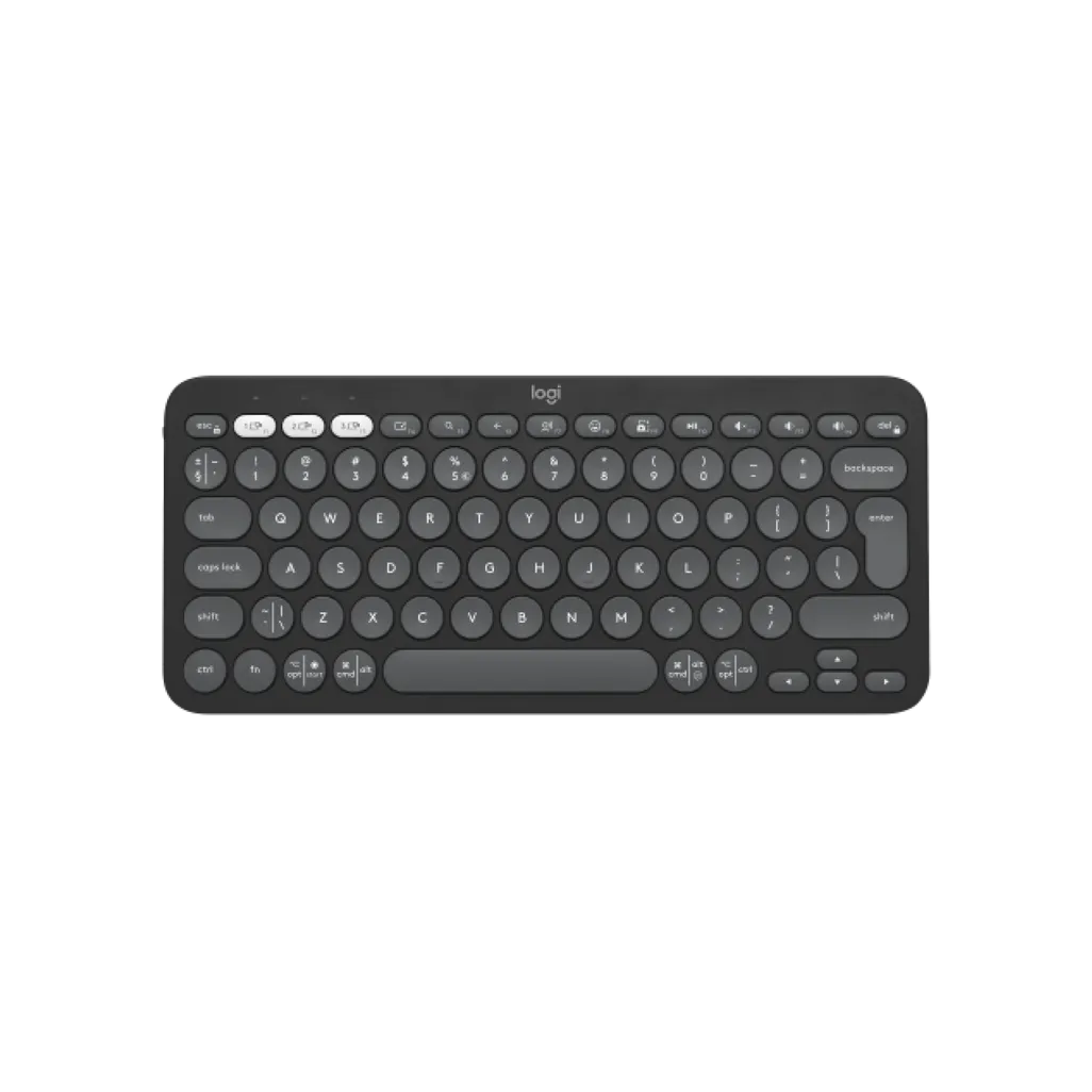 GUNMANSA LOGI Pebble Keys 2 K380s - TONAL GRAPHITE - US INT'L - BT