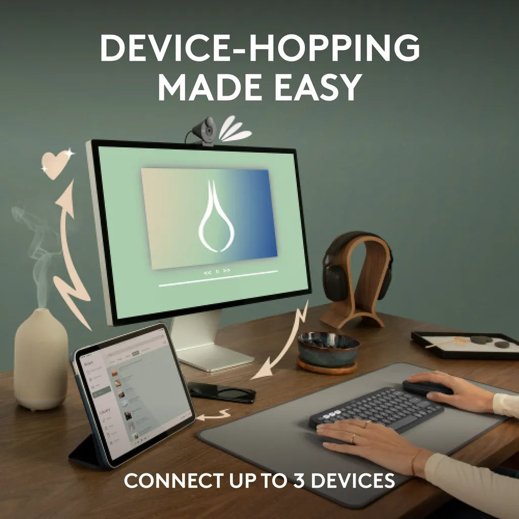 GUNMANSA LOGI Pebble Mouse 2 M350s - TONAL GRAPHITE - BT