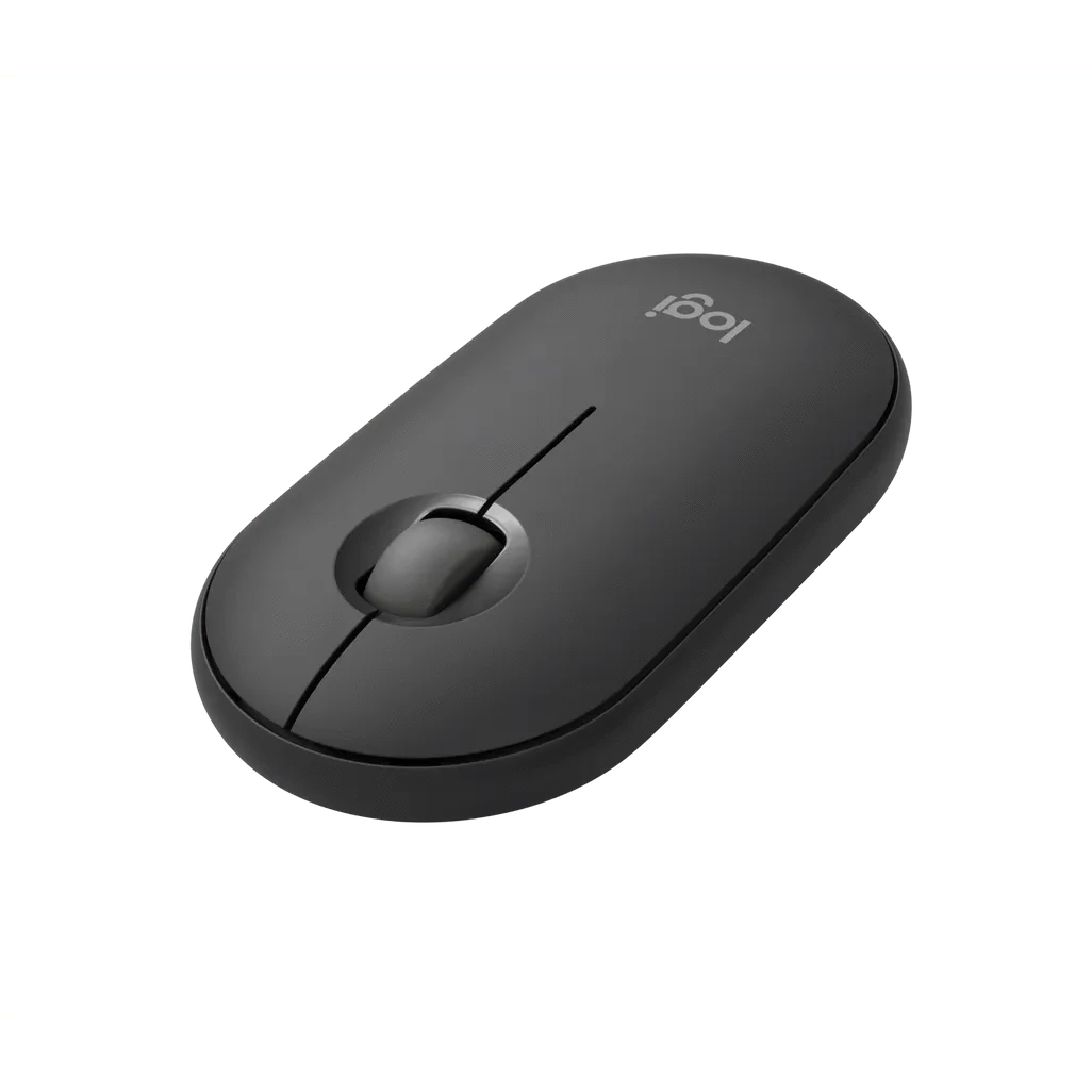 GUNMANSA Logitech 910-007015, Ambidextrous, Optical, RF Wireless + Bluetooth, 4000 DPI, Graphite