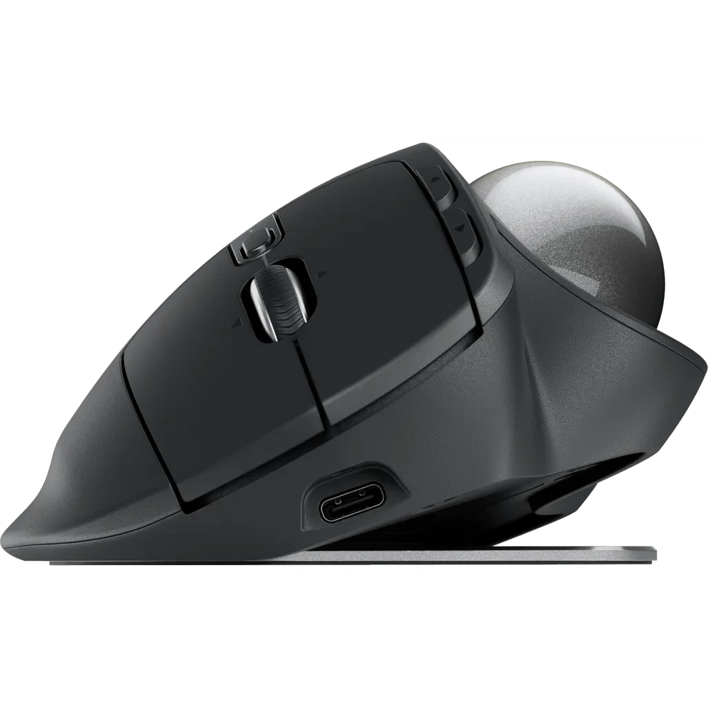 GUNMANSA Logitech 910-007260, Right-hand, Vertical design, Optical, RF Wireless + Bluetooth, 2048 DPI