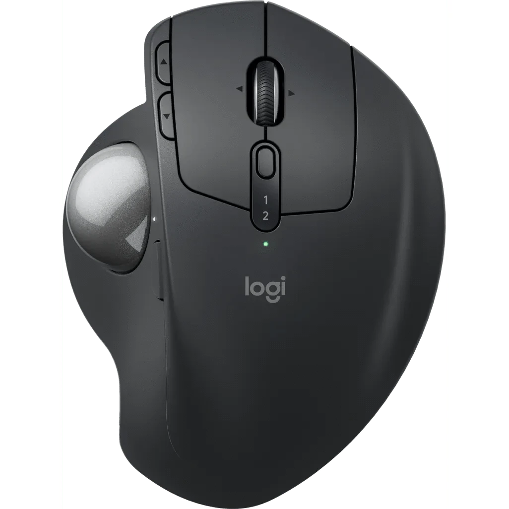 GUNMANSA Logitech 910-007260, Right-hand, Vertical design, Optical, RF Wireless + Bluetooth, 2048 DPI