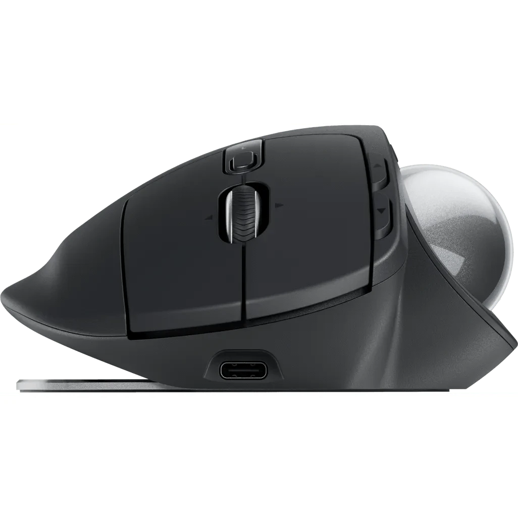 GUNMANSA Logitech 910-007260, Right-hand, Vertical design, Optical, RF Wireless + Bluetooth, 2048 DPI