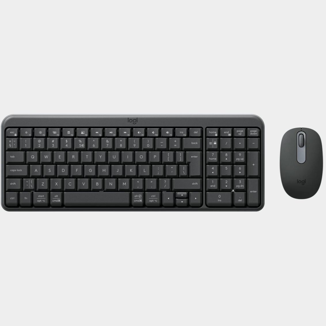 GUNMANSA Logitech Black MK250 Wireless Mouse and keyboard Combo