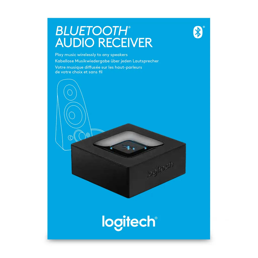 GUNMANSA Logitech Bluetooth Audio Receiver, 3.5 mm, A2DP, 15 m, Black, AC, Type C