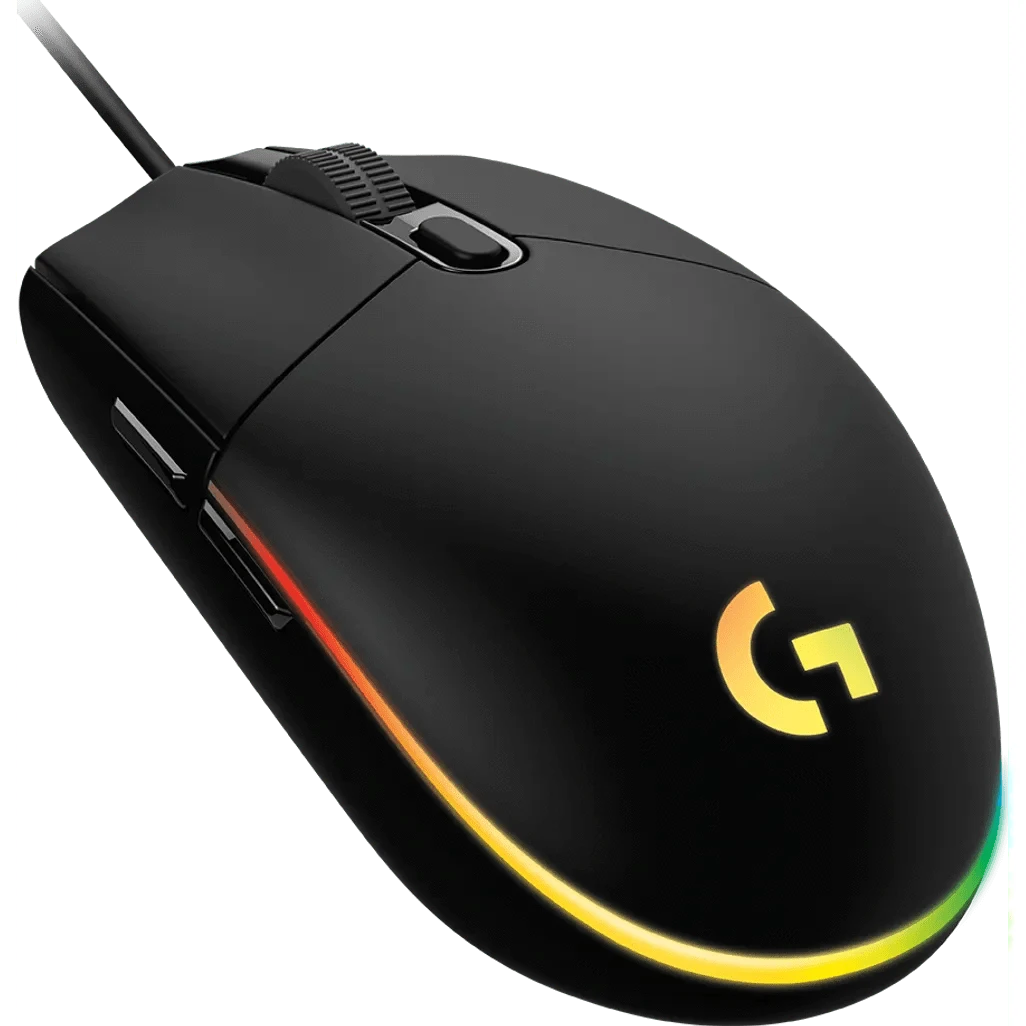 GUNMANSA Logitech G G203 LIGHTSYNC Gaming Mouse, USB Type-A, 8000 DPI, 1 ms, Black