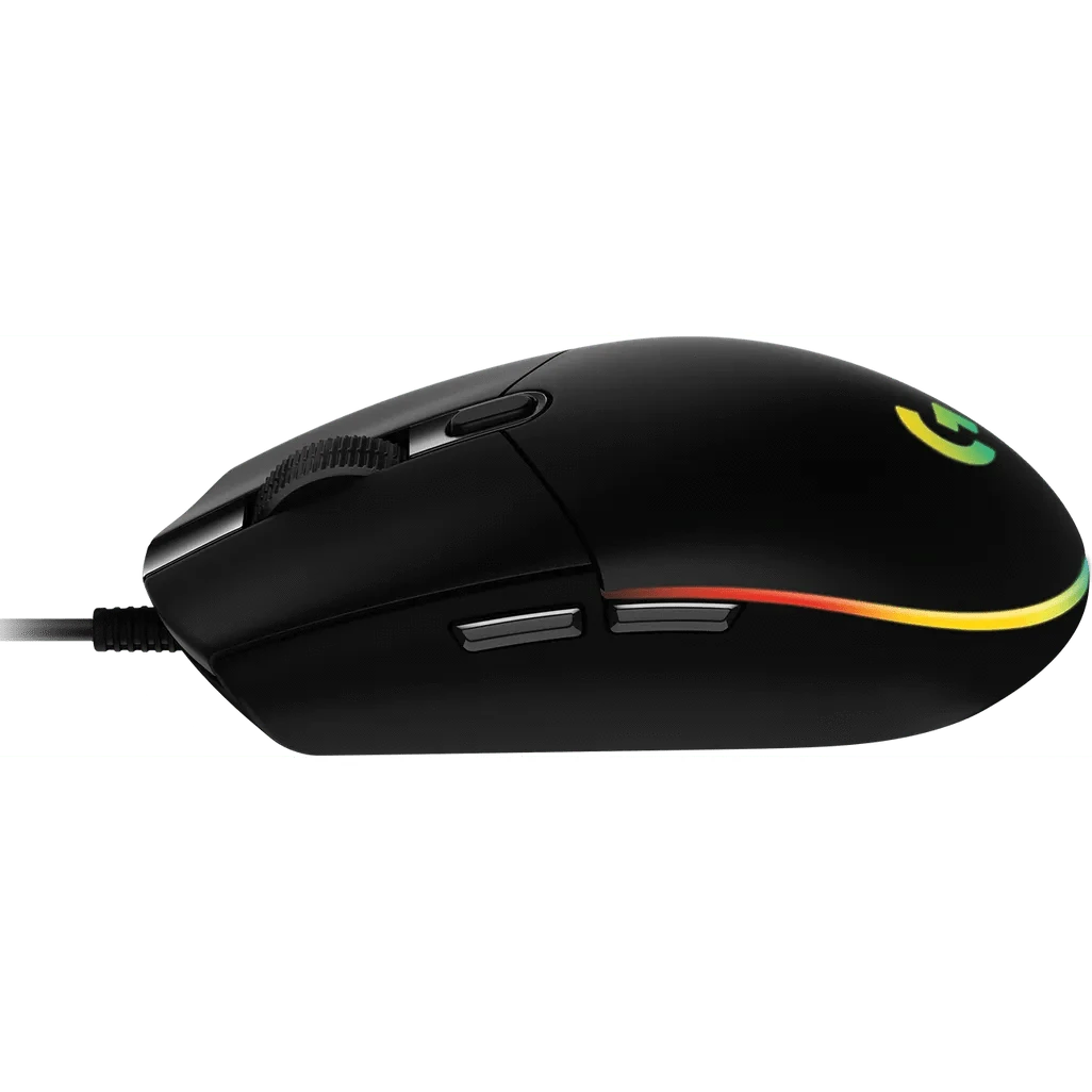 GUNMANSA Logitech G G203 LIGHTSYNC Gaming Mouse, USB Type-A, 8000 DPI, 1 ms, Black