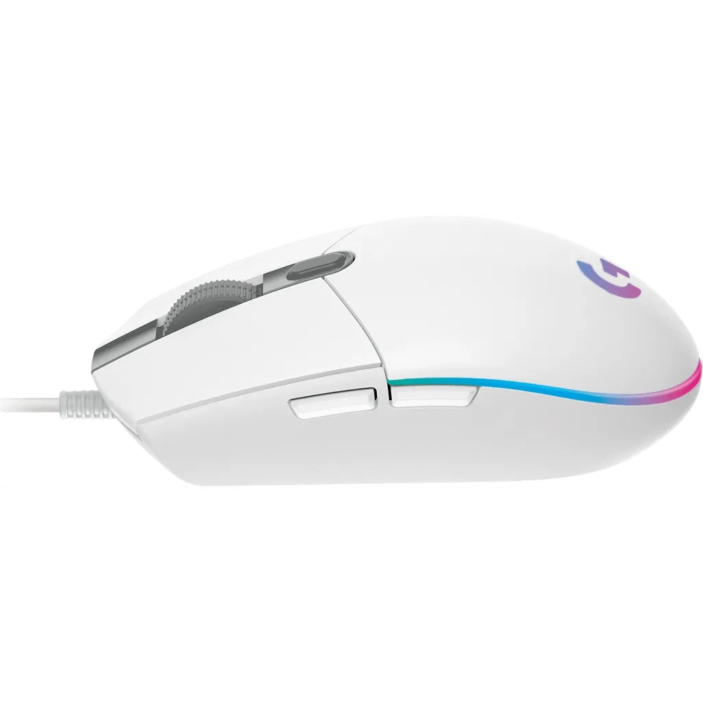 GUNMANSA Logitech G G203 LIGHTSYNC Gaming Mouse, USB Type-A, 8000 DPI, 1 ms, White