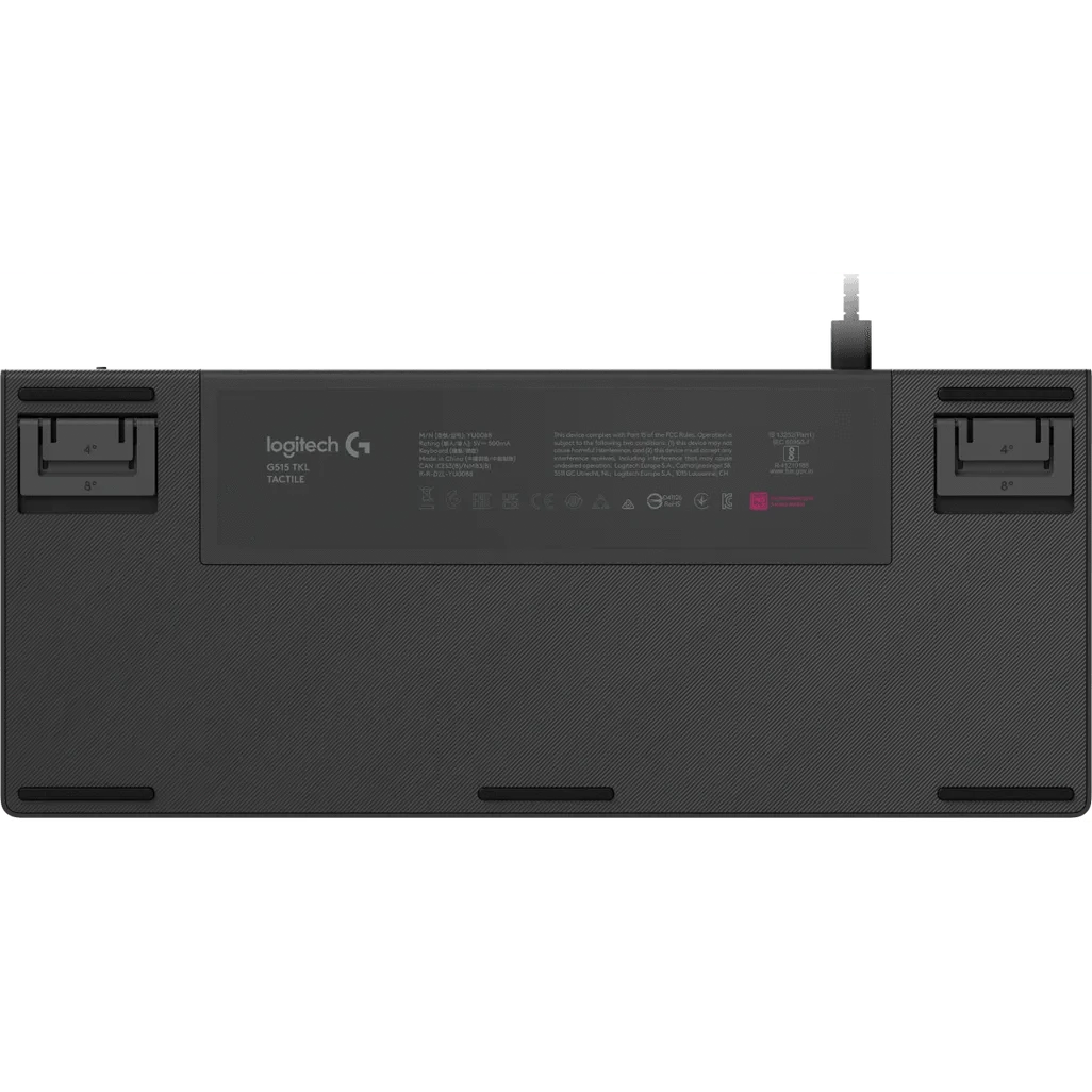 GUNMANSA Logitech G G515, Wired, USB, Mechanical, QWERTY, RGB LED, Black