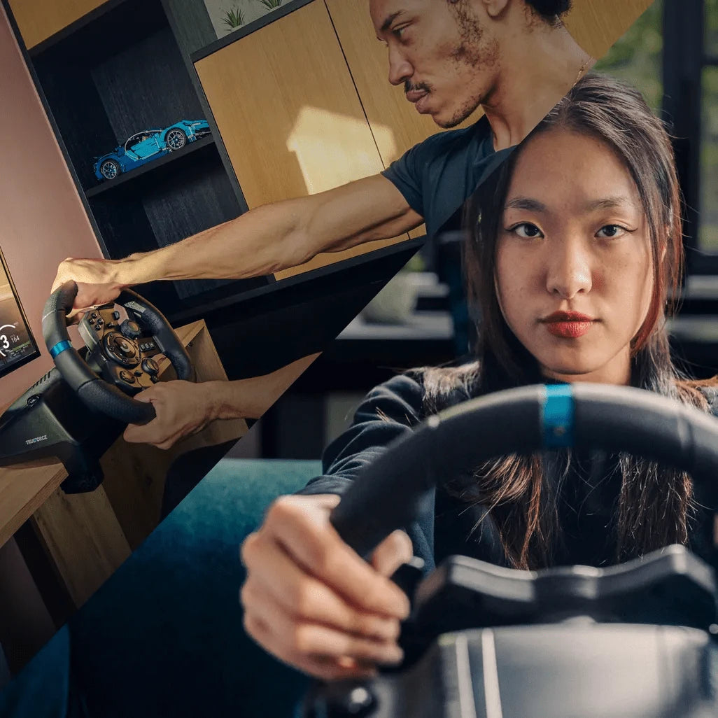 GUNMANSA Logitech G G923 Racing Wheel and Pedals for PS5, PS4 and PC