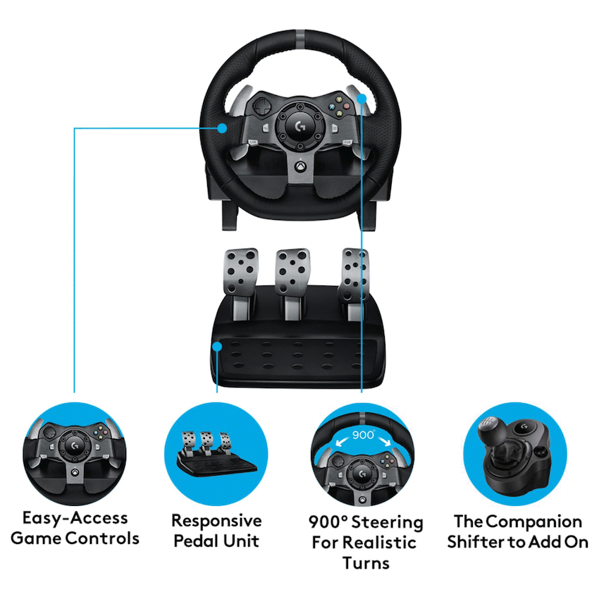 GUNMANSA Logitech G920 Driving Force Racing Steering Wheel