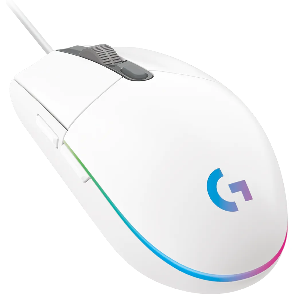 GUNMANSA Logitech Gaming G102 LightSync RGB Mouse 200DPI to 6000DPI adjustable optical sensor;White