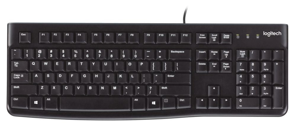 GUNMANSA Logitech Logitech K120 - Wired Keyboard - Black - USB
