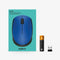 GUNMANSA Logitech M170 Wireless Mouse, Ambidextrous, Optical, RF Wireless, 1000 DPI, Blue
