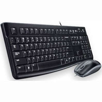 GUNMANSA Logitech MK120 Wired USB Desktop Keyboard & Mouse Combo