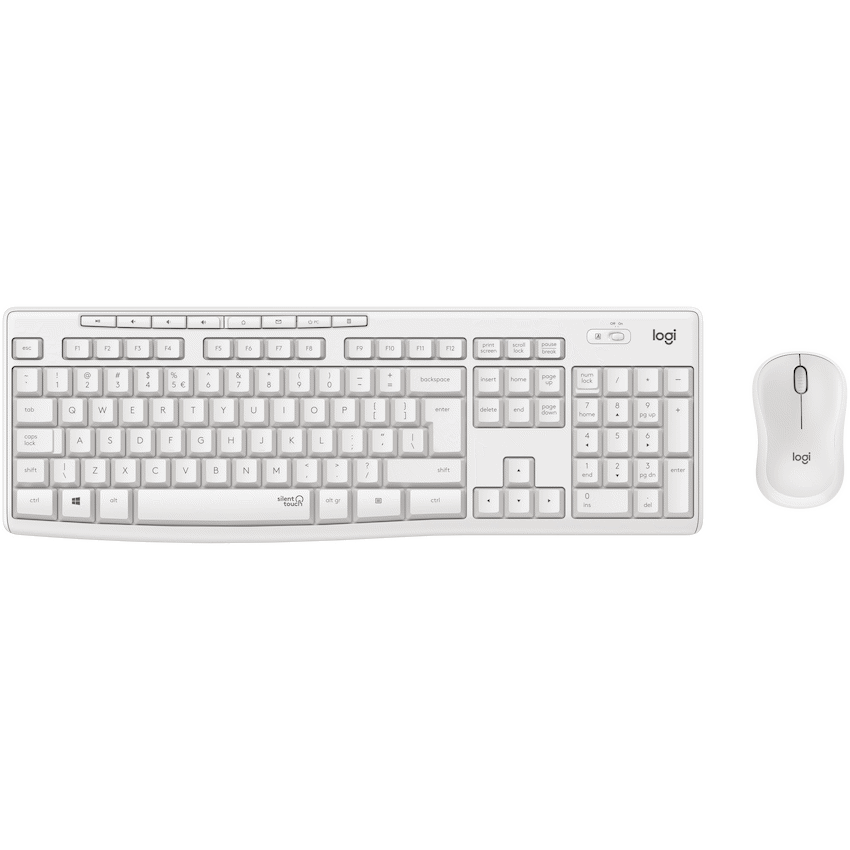 GUNMANSA Logitech MK295 White Wireless Keyboard & Mouse Combo