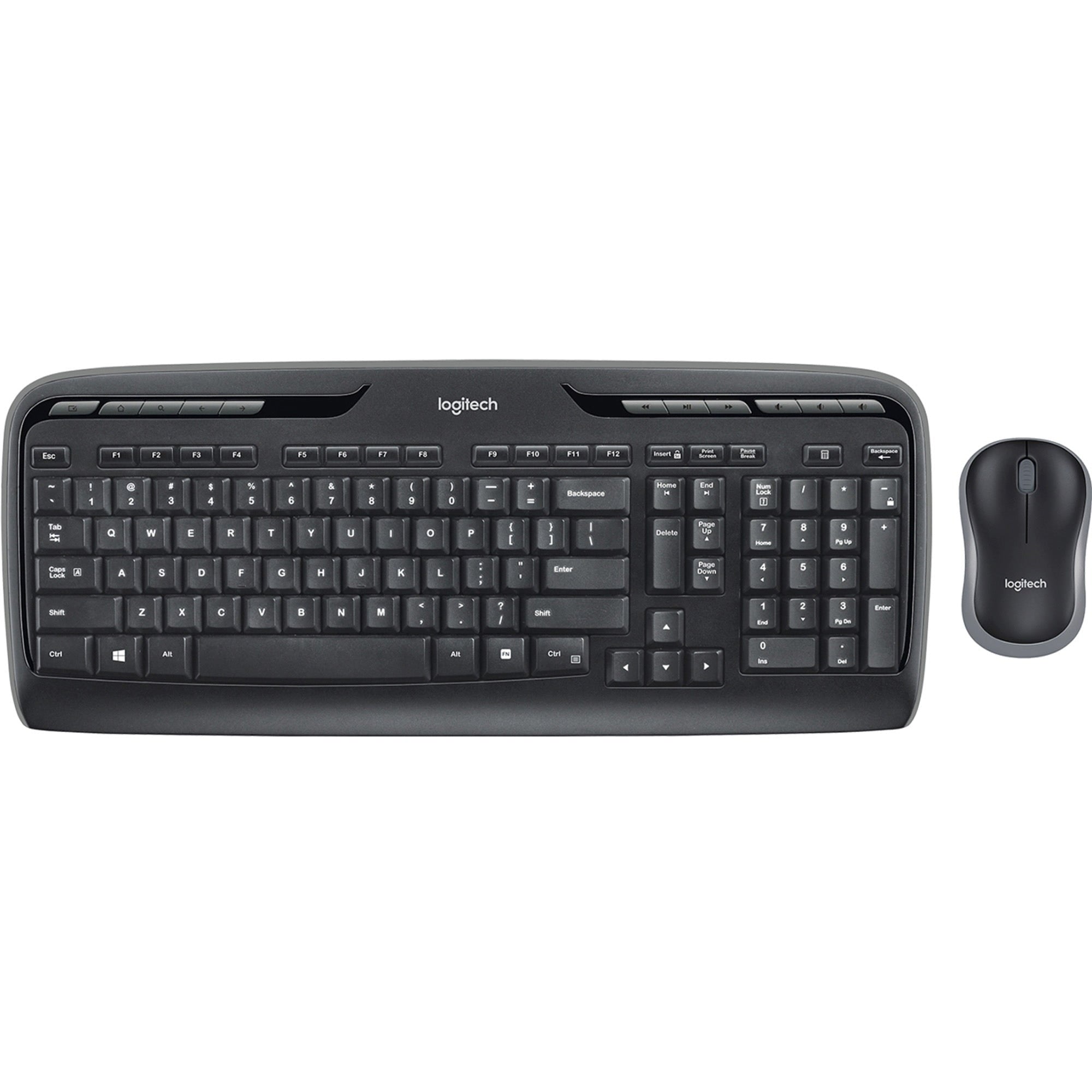 GUNMANSA Logitech MK320 Wireless Keyboard and Mouse Combo for Windows, 2.4 GHz Wireless with a Nano USB-Receiver, Portable Mouse, Multimedia Keys