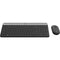 GUNMANSA Logitech MK470 - Wireless Keyboard and Mouse combo - Graphite - Slimline - USB