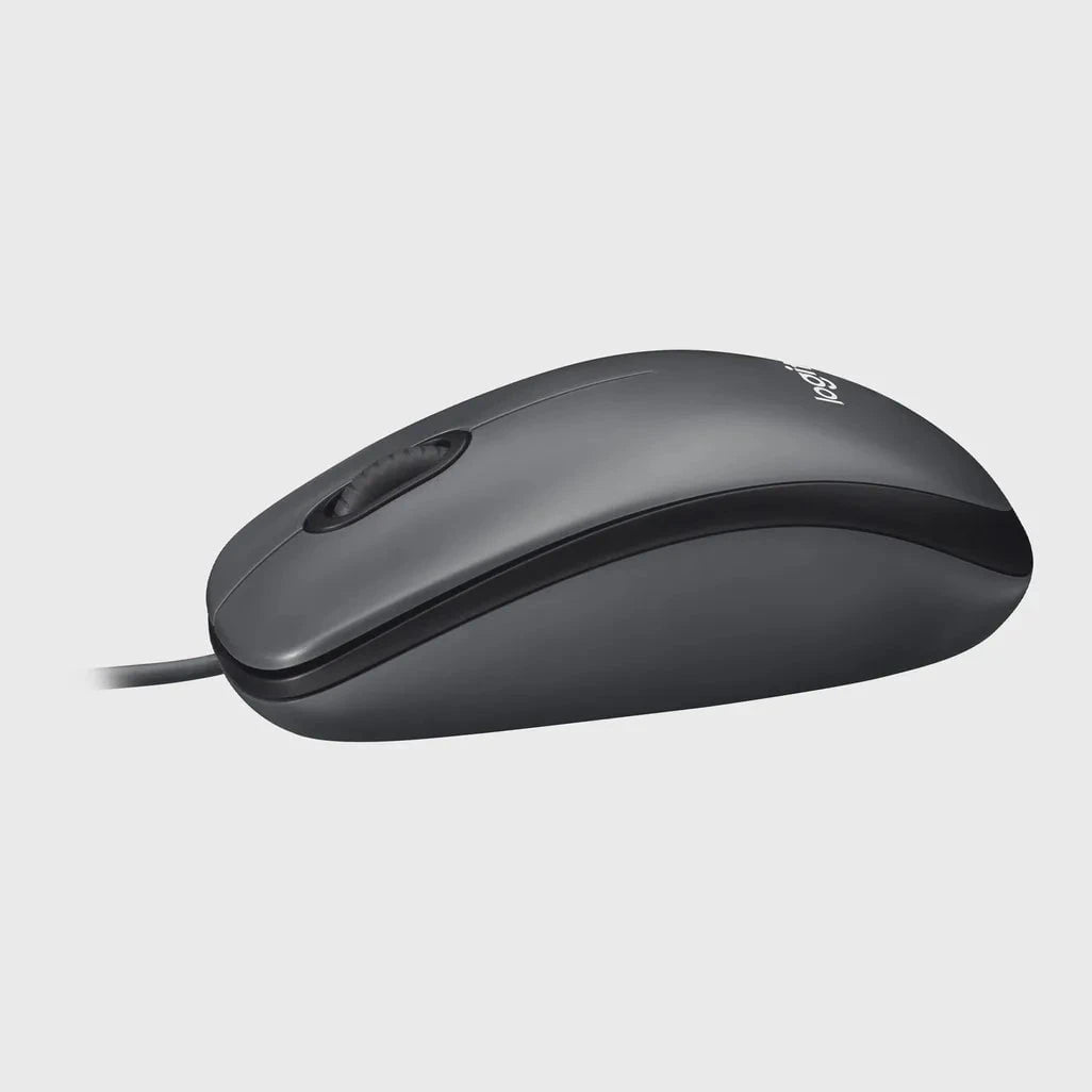 GUNMANSA Logitech Mouse M100, Ambidextrous, Optical, USB Type-A, 1000 DPI, Black