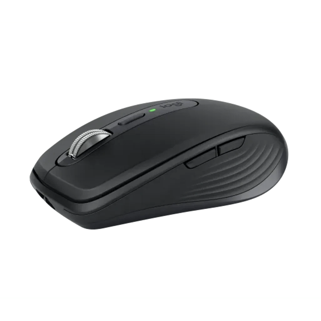 GUNMANSA Logitech MX Anywhere 3S, Right-hand, Laser, RF Wireless + Bluetooth, 8000 DPI, Graphite