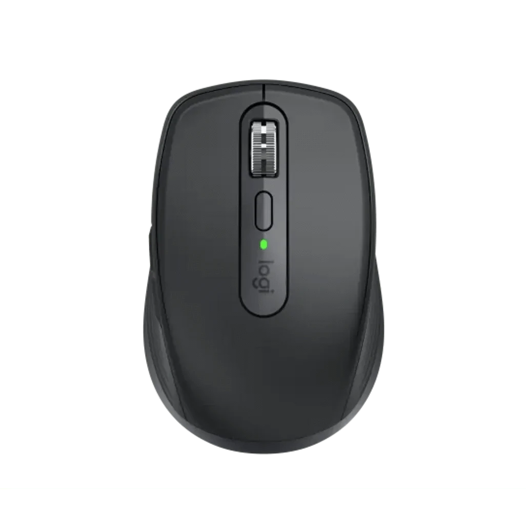 GUNMANSA Logitech MX Anywhere 3S, Right-hand, Laser, RF Wireless + Bluetooth, 8000 DPI, Graphite