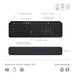 GUNMANSA Logitech MX Keys S Combo, Wireless, RF Wireless + Bluetooth