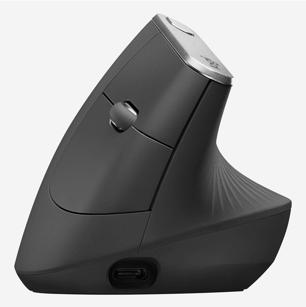 GUNMANSA Logitech MX Vertical - Wireless Ergonomic mouse - Bluetooth - Silent - Graphite