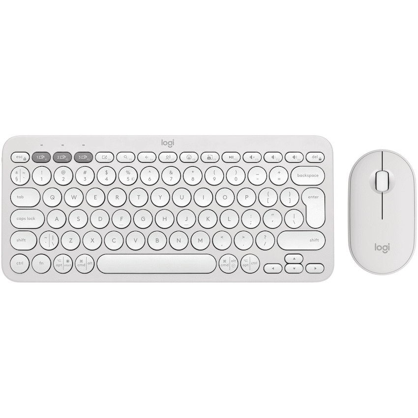 GUNMANSA Logitech Pebble 2 Keyboard & Mouse Combo - White