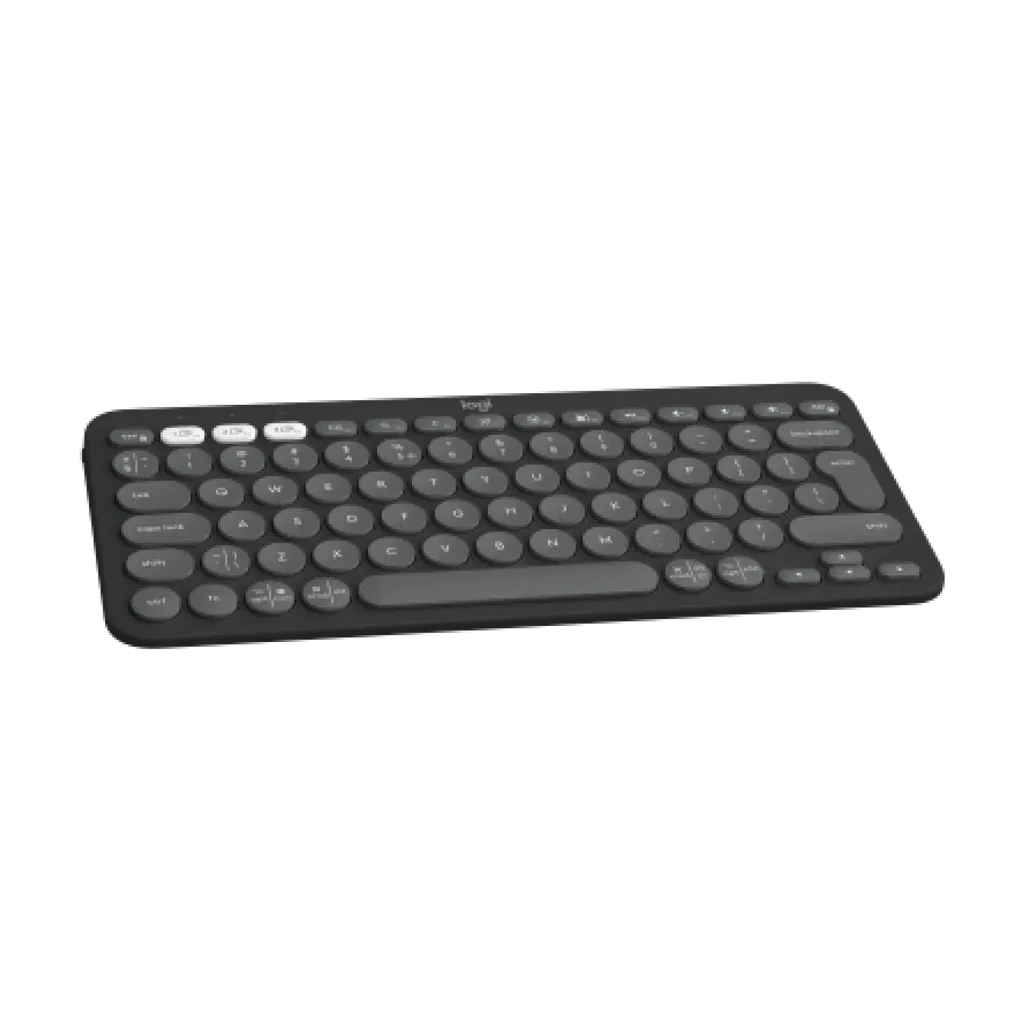 GUNMANSA Logitech Pebble Keys 2 K380s, Mini, Wireless, RF Wireless + Bluetooth