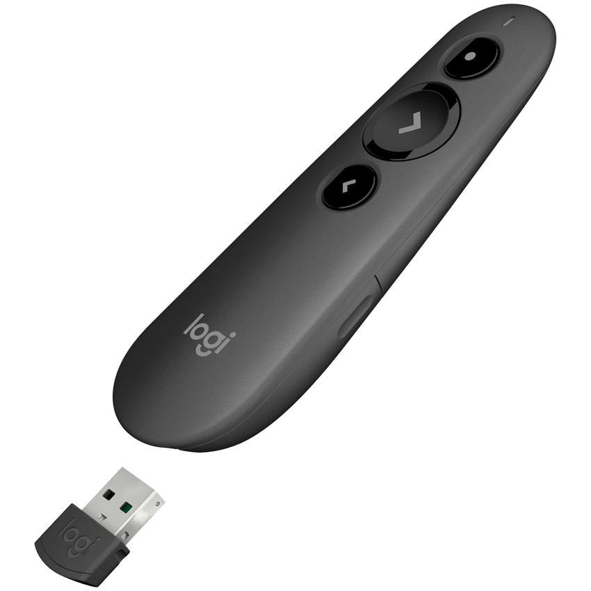 GUNMANSA Logitech R500s Laser Pointer Presentation Remote Graphite