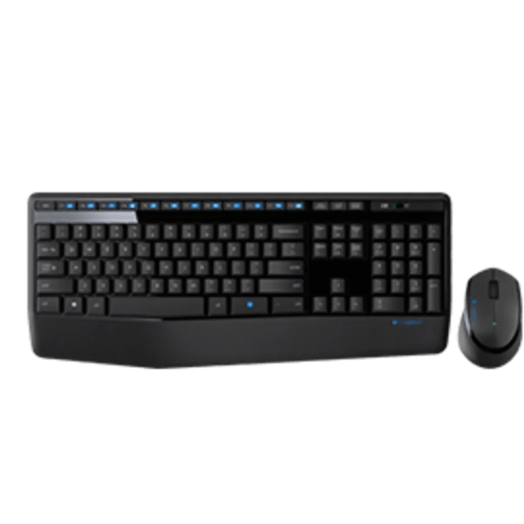 GUNMANSA Logitech Wireless Combo MK345, Full-size (100%), Wireless, USB, QWERTY, Black, Mouse included