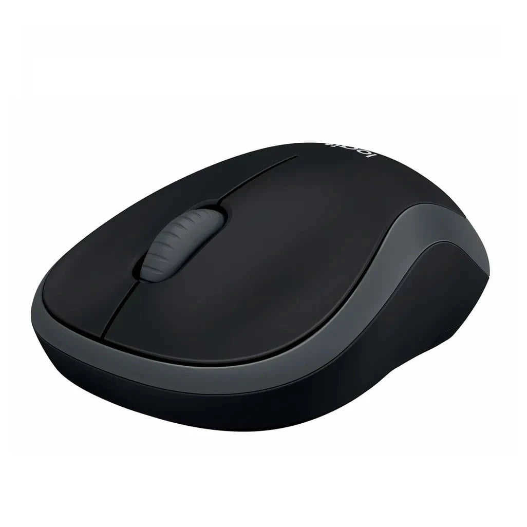 GUNMANSA Logitech Wireless Mouse M185, Ambidextrous, Optical, RF Wireless, 1000 DPI, Black, Grey