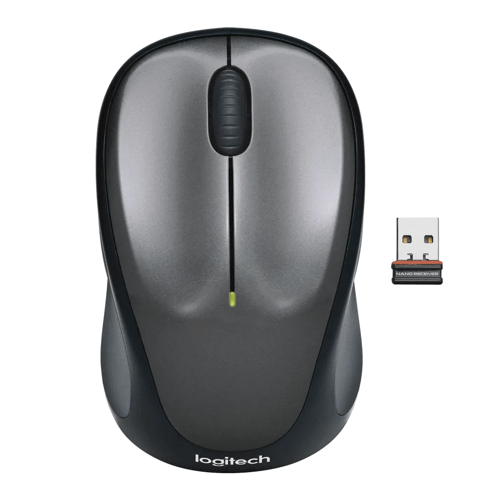 GUNMANSA Logitech Wireless Mouse M235, Ambidextrous, Optical, RF Wireless, 1000 DPI, Grey