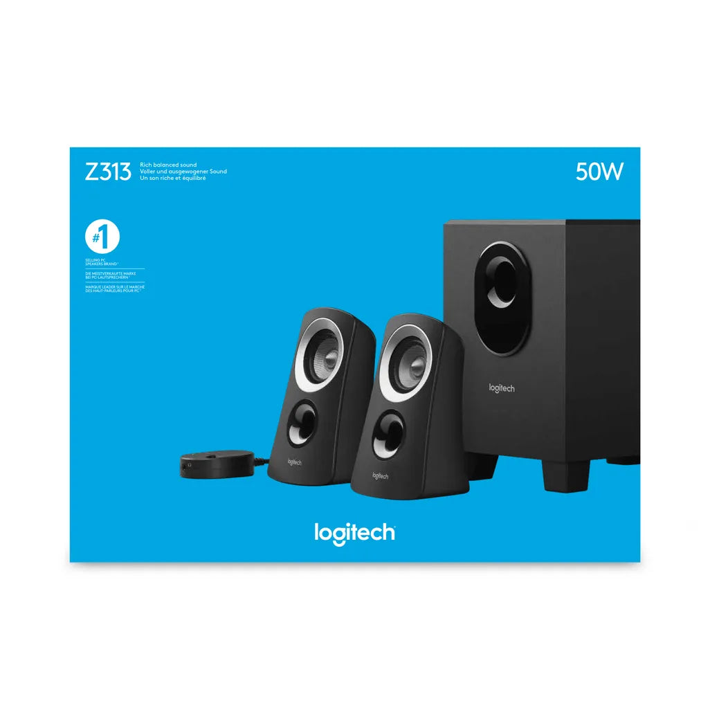 GUNMANSA LOGITECH Z313 SPEAKER SYSTEM WITH SUBWOOFER; 25 WATTS