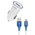 GUNMANSA LOOP'D USB Port Car Charger With Micro USB Cable - 10.5W